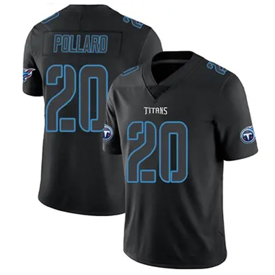 Friene T.Titans #20 Tony Pollard Player Black Fashion Elite Limited Stitched Jerseys