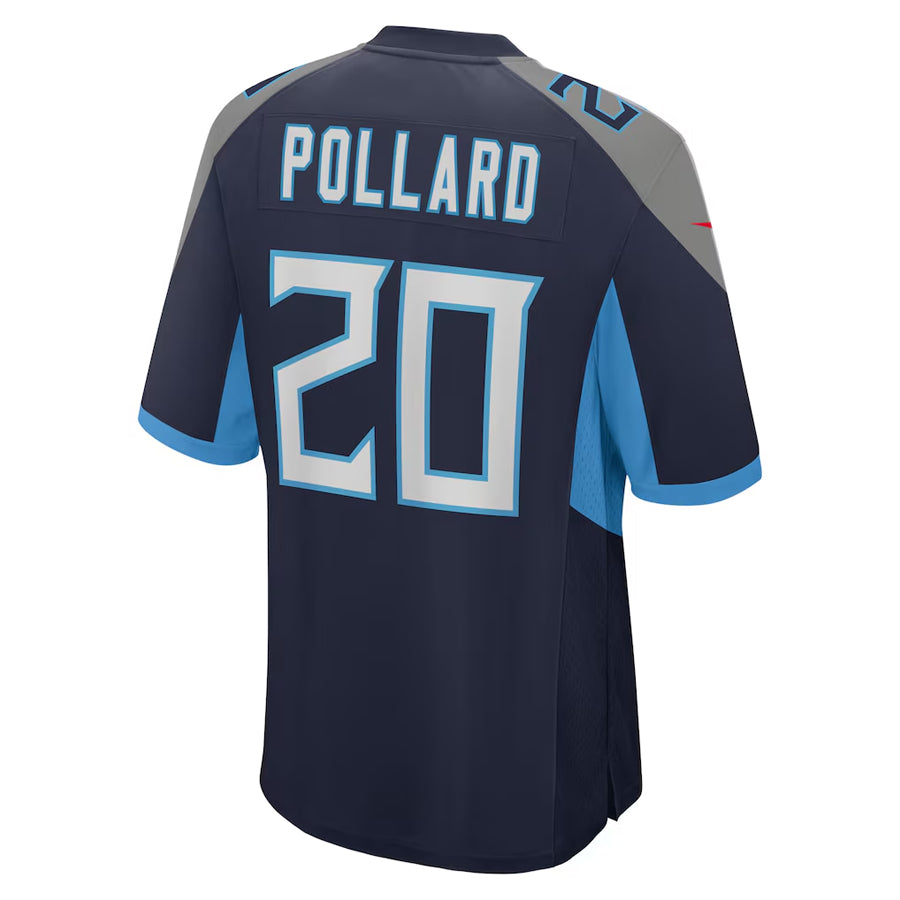 Friene T.Titans #20 Tony Pollard Player Navy Home Game Stitched Jerseys