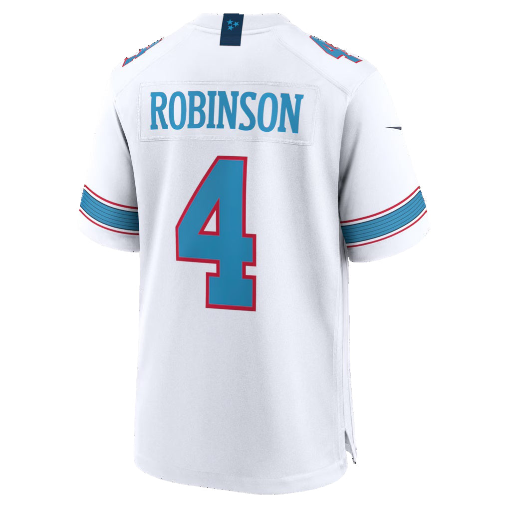 Friene T.Titans #4 Wan'Dale Robinson White Game Stitched Jerseys