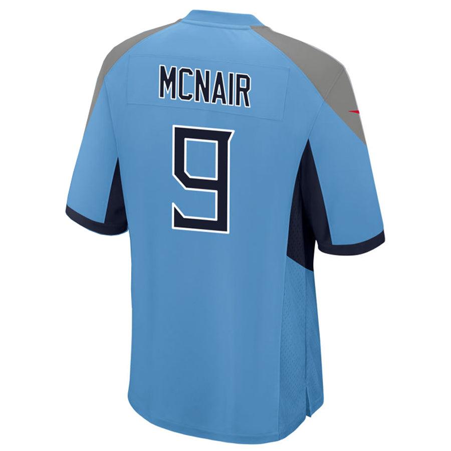 Friene T.Titans #9 Steve McNair Player Light Blue Home Game Stitched Jerseys