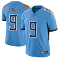 Friene T.Titans #9 Steve McNair Player Light Blue Vapor Limited Stitched Jerseys