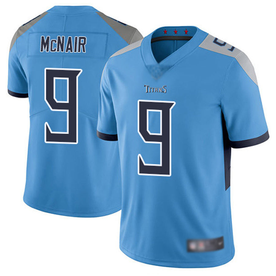 Friene T.Titans #9 Steve McNair Player Light Blue Vapor Limited Stitched Jerseys