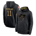 Friene TB.Buccaneers #11 Jalen McMillan Player Black Salute to Service Sideline Performance Pullover Hoodies Home Game Stitched Jerseys
