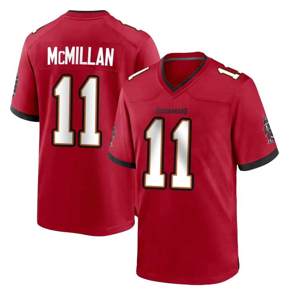 Friene TB.Buccaneers #11 Jalen McMillan Player Red Home Game Stitched Jerseys