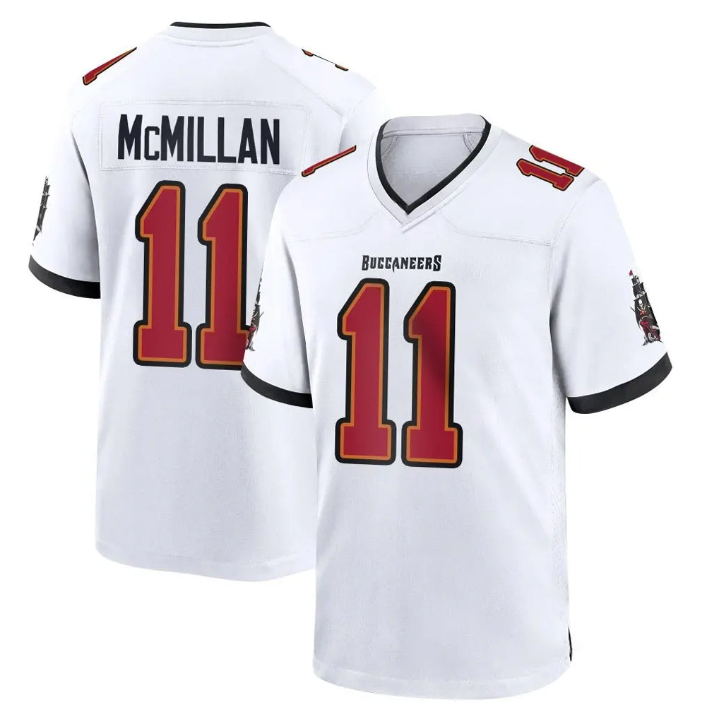 Friene TB.Buccaneers #11 Jalen McMillan Player White Home Game Stitched Jerseys