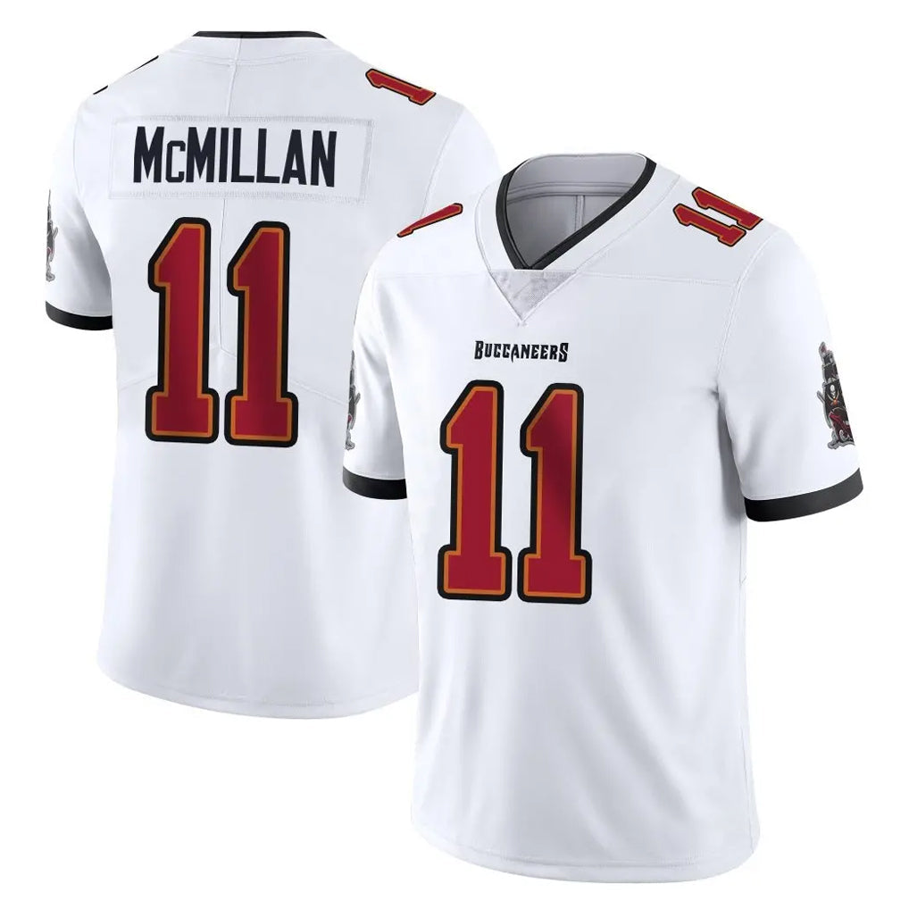 Friene TB.Buccaneers #11 Jalen McMillan Player White Limited Vapor F.U.S.E. Home Game Stitched Jerseys