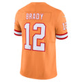Friene TB.Buccaneers #12 Tom Brady Player Orange Vapor F.U.S.E. Limited Stitched Jerseys