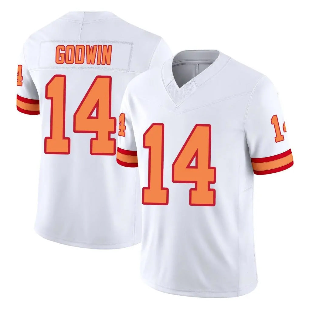 Friene TB.Buccaneers #14 Chris Godwin Jr. Player White Limited '76 Vapor F.U.S.E. Home Game Stitched Jerseys