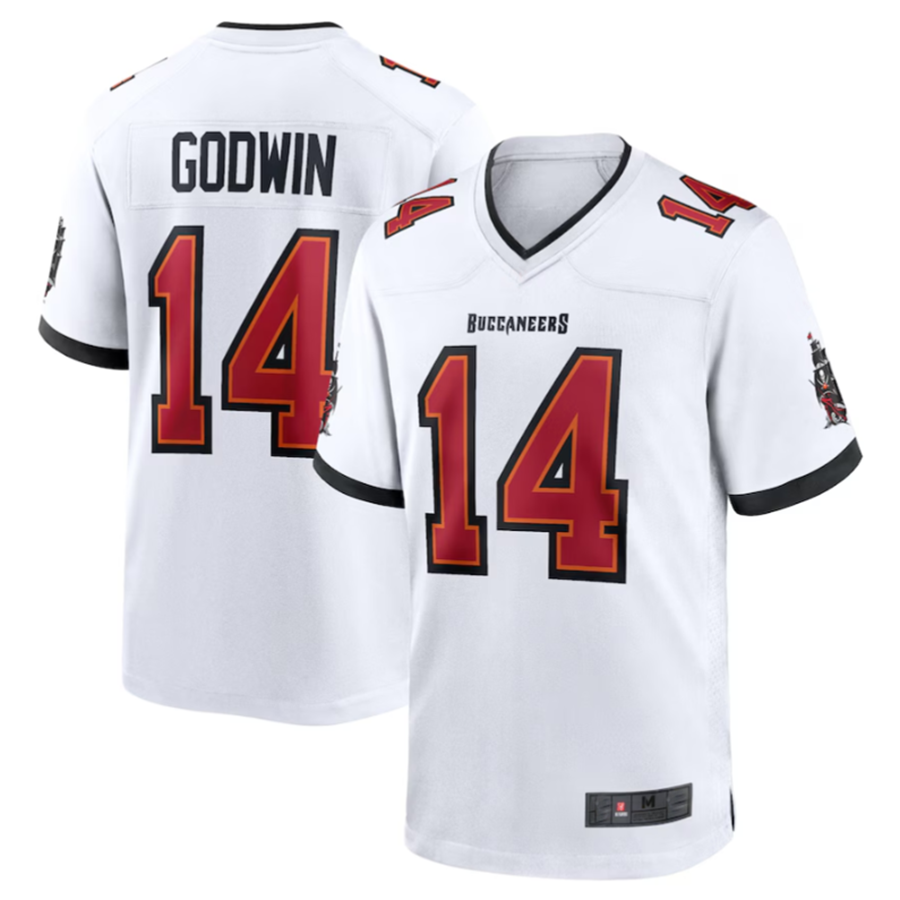 Friene TB.Buccaneers #14 Chris Godwin White Game Jersey American Stitched Football Jerseys