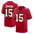 Friene TB.Buccaneers #15 Tez Johnson Player Red Home Game Stitched Jerseys