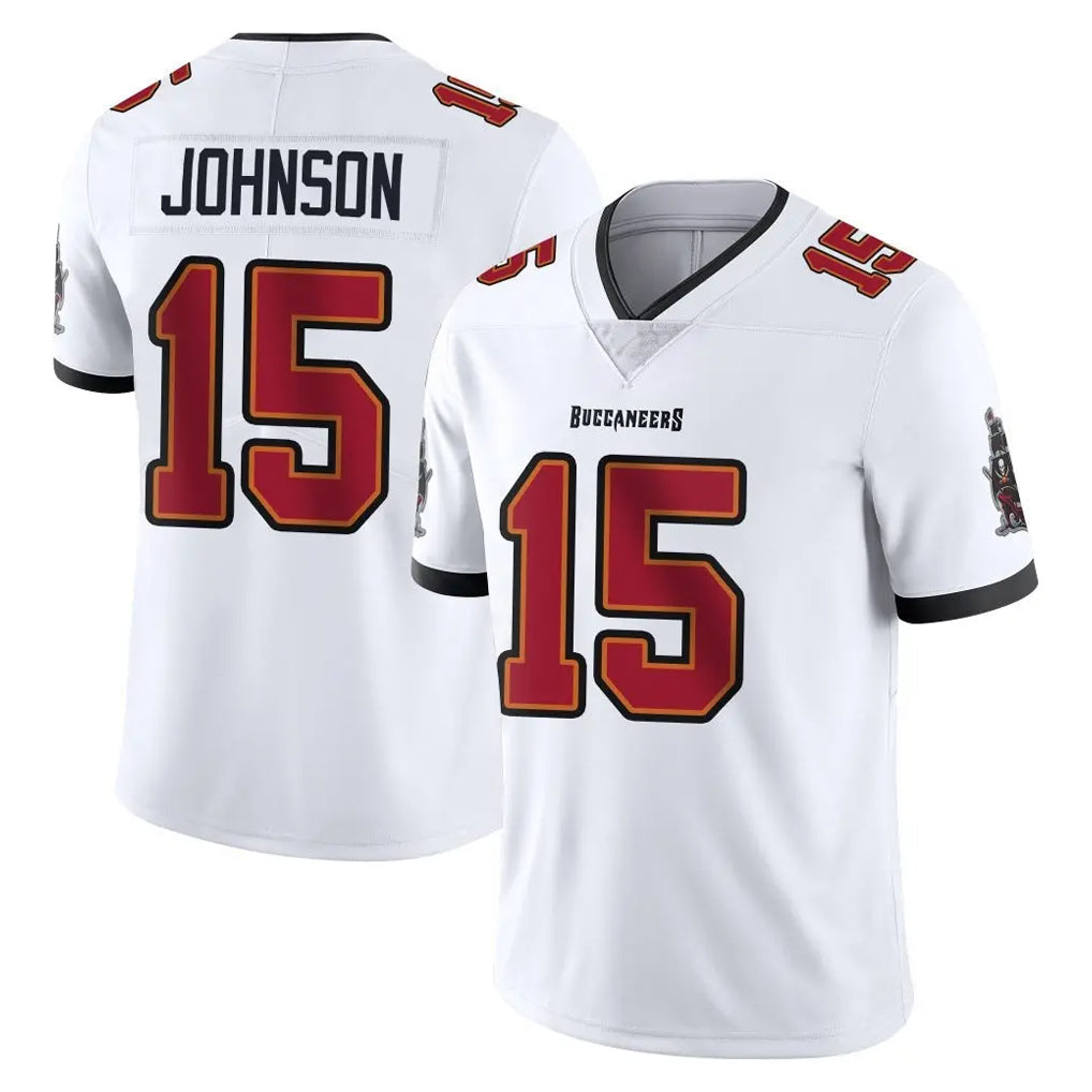 Friene TB.Buccaneers #15 Tez Johnson Player White Limited Vapor Untouchable Home Game Stitched Jerseys