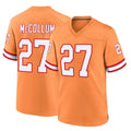 Friene TB.Buccaneers #27 Zyon McCollum Player Orange Throwback Home Game Stitched Jerseys