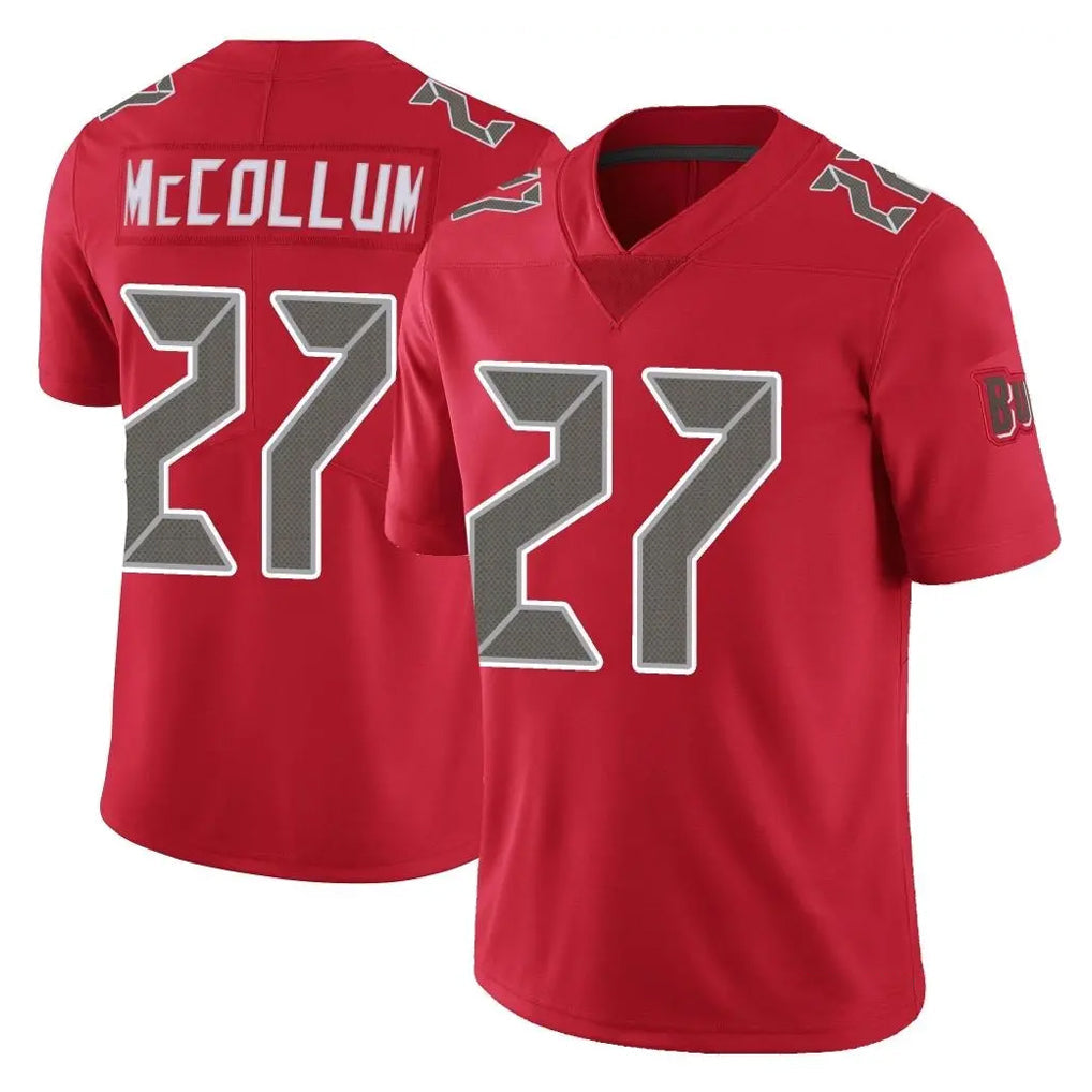 Friene TB.Buccaneers #27 Zyon McCollum Player Red Limited Color Rush Home Game Stitched Jerseys