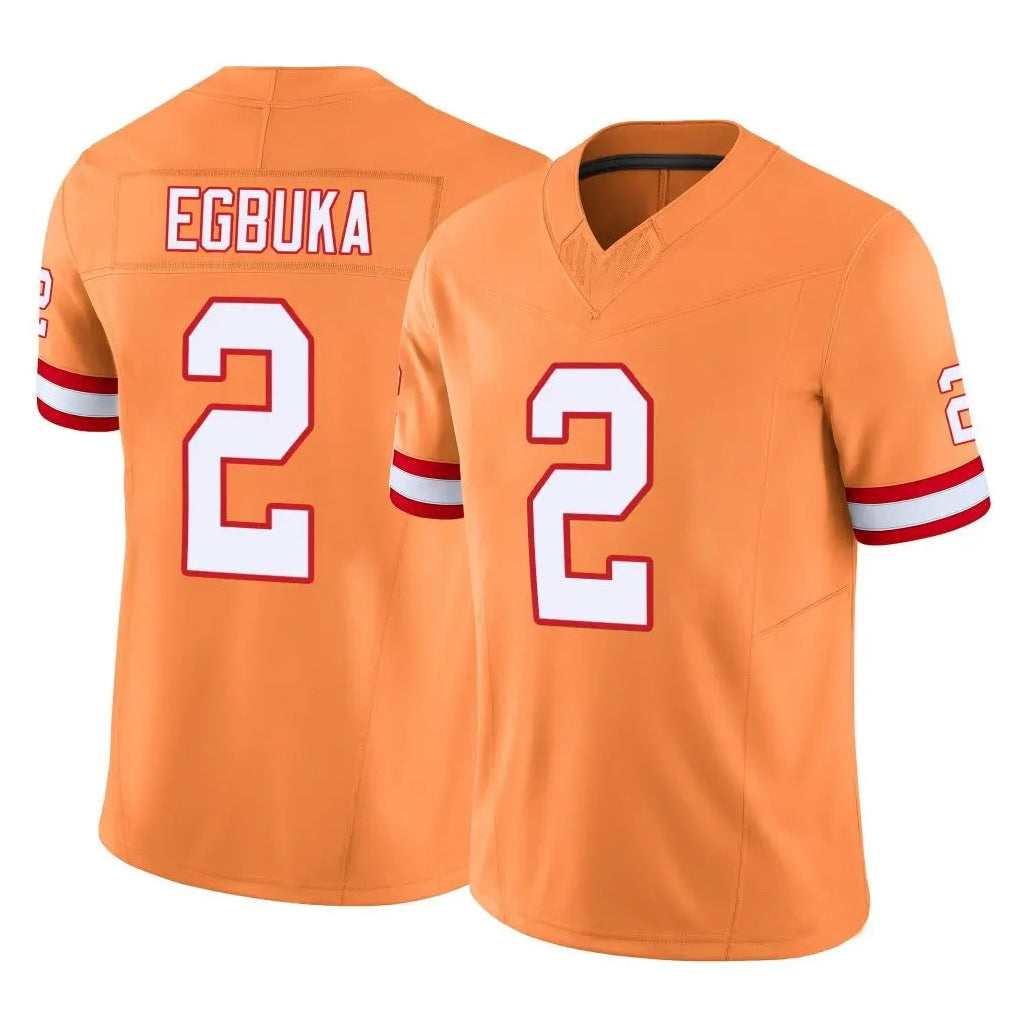 Friene TB.Buccaneers #2 Emeka Egbuka Player Orange Vapor F.U.S.E. Limited Stitched Jerseys