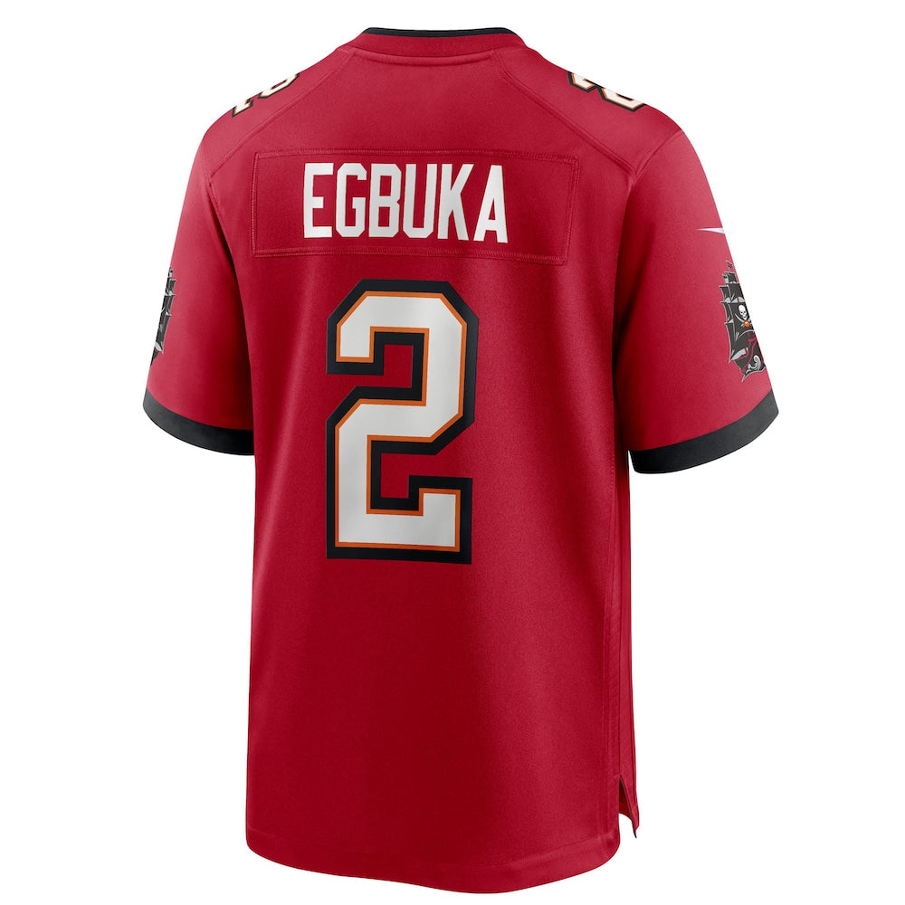 Friene TB.Buccaneers #2 Emeka Egbuka Player Red Home Game Stitched Jerseys