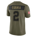 Friene TB.Buccaneers #2 Emeka Egbuka Player Salute to Service Limited Olive Football Jerseys