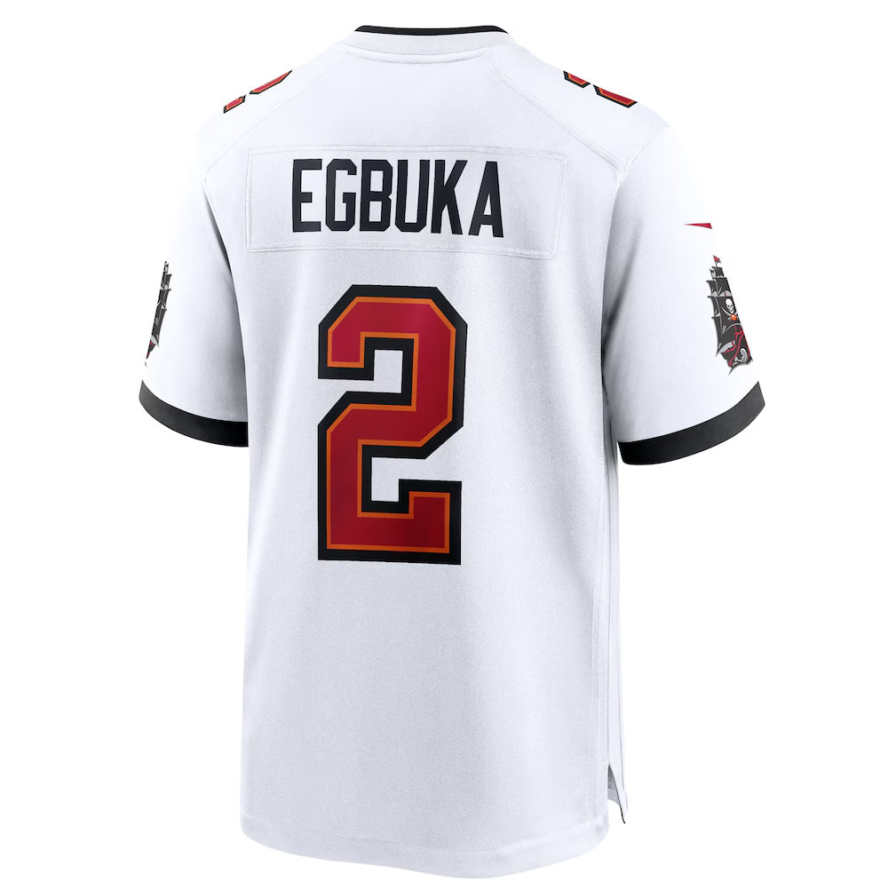 Friene TB.Buccaneers #2 Emeka Egbuka Player White Home Game Stitched Jerseys