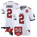 Friene TB.Buccaneers #2 Emeka Egbuka Player White Limited 2026 Season Vapor F.U.S.E. Home Game Stitched Jerseys