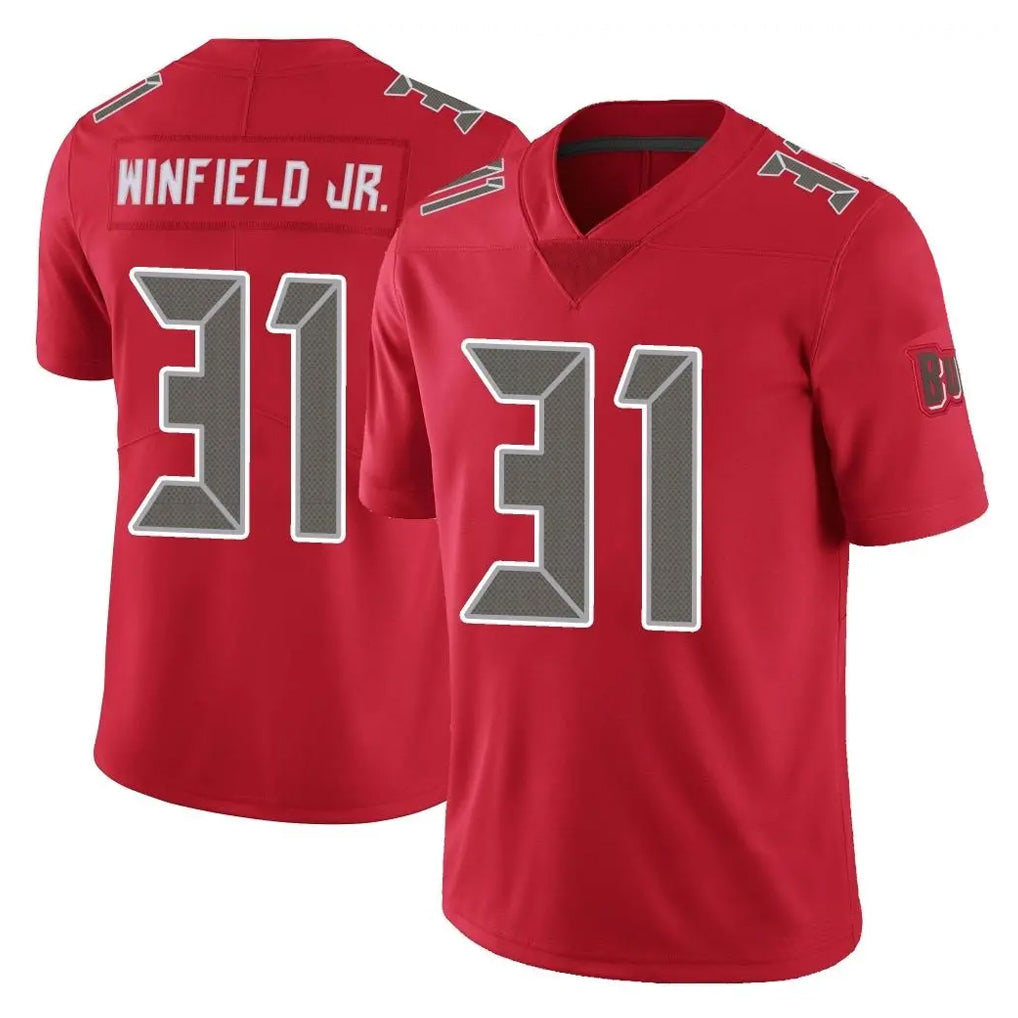 Friene TB.Buccaneers #31 Antoine Winfield Jr. Player Red Limited Color Rush Home Game Stitched Jerseys