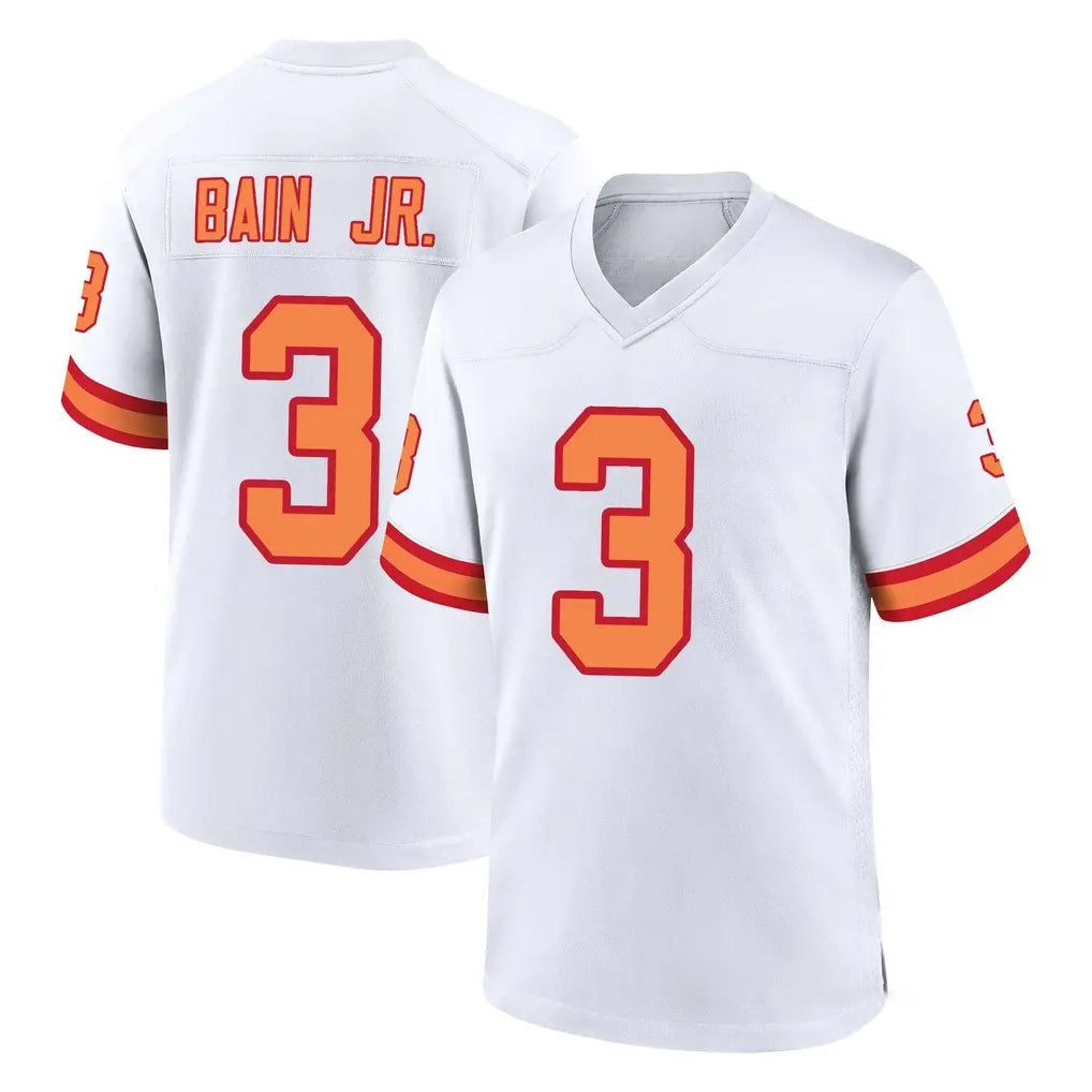 Friene TB.Buccaneers #3 Rueben Bain Jr. Player White '76 Home Game Stitched Jerseys