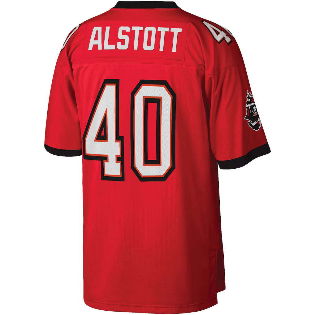 Friene TB.Buccaneers #40 Mike Alstott Mitchell & Ness Red Legacy Replica Puhic  Stitched Jerseys