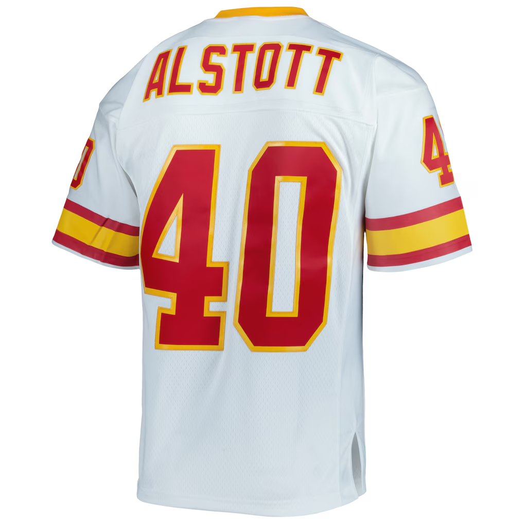Friene TB.Buccaneers #40 Mike Alstott Mitchell & Ness White Legacy Replica Puhic Stitched Jerseys