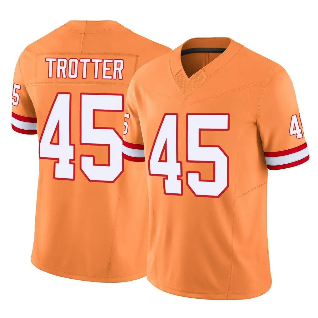 Friene TB.Buccaneers #45 Josiah Trotte Player Orange Limited Vapor F.U.S.E. Home Game Stitched Jerseys