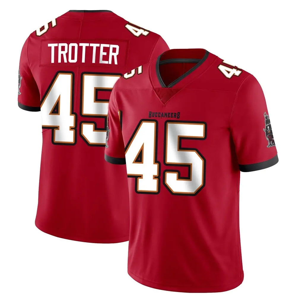 Friene TB.Buccaneers #45 Josiah Trotte Player Red Limited Vapor Home Game Stitched Jerseys