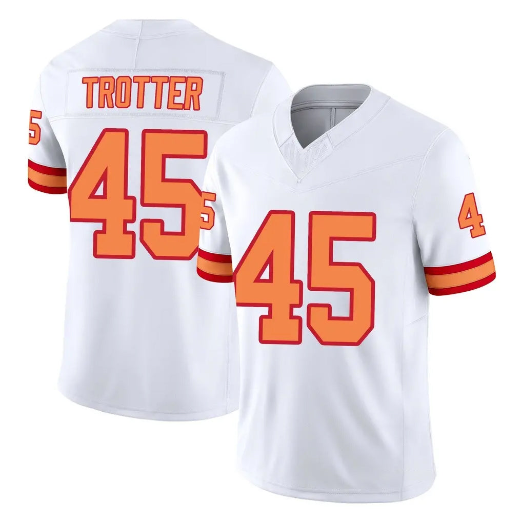 Friene TB.Buccaneers #45 Josiah Trotte Player White Limited '76 Vapor F.U.S.E. Home Game Stitched Jerseys