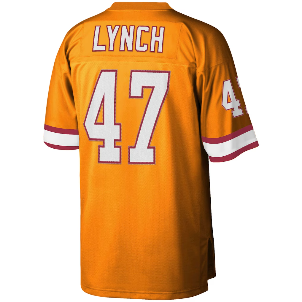 Friene TB.Buccaneers #47 John Lynch Mitchell & Ness Orange Big & Tall 1995 Legacy Retired Player Stitched Jerseys