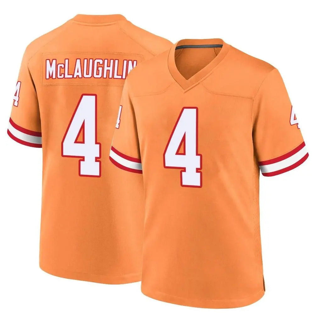 Friene TB.Buccaneers #4 Chase McLaughlin Player Orange Throwback Home Game Stitched Jerseys