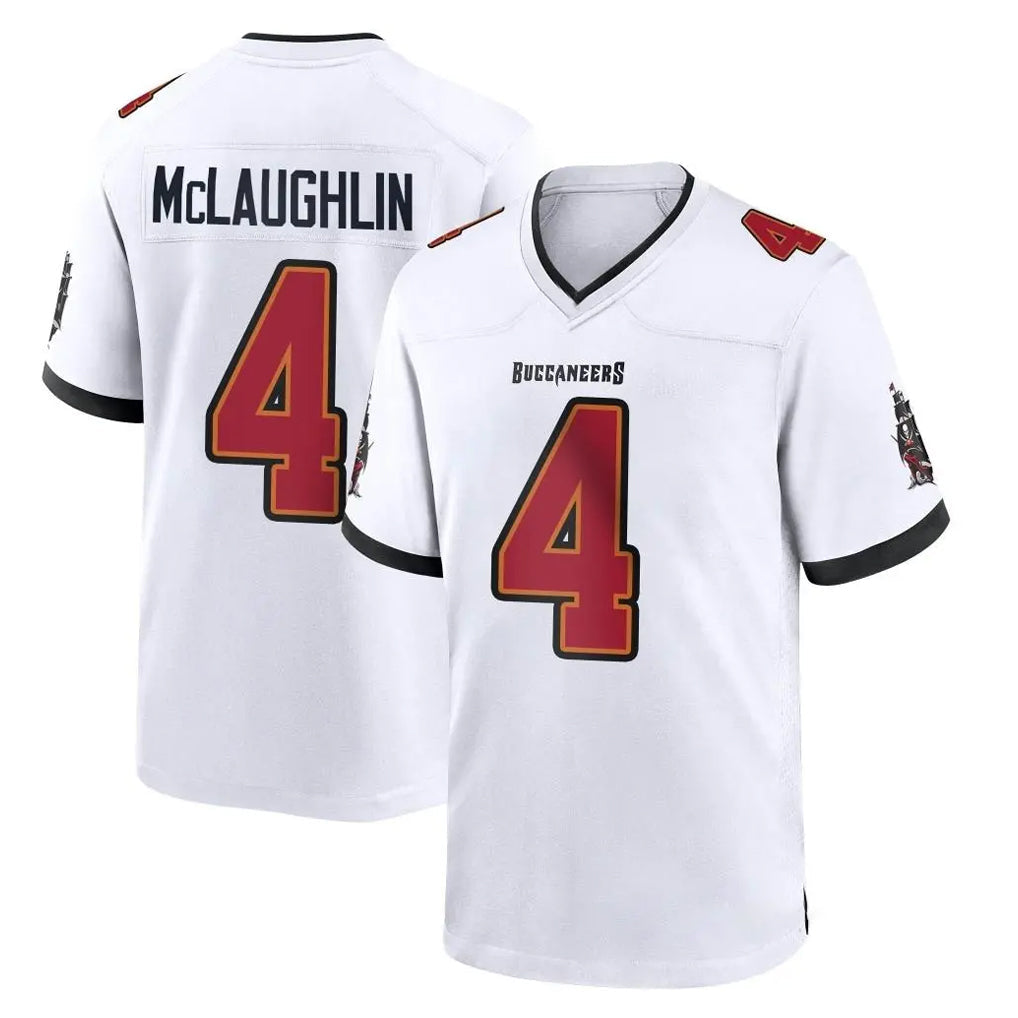Friene TB.Buccaneers #4 Chase McLaughlin Player White Home Game Stitched Jerseys
