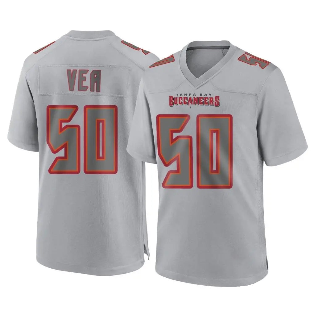 Friene TB.Buccaneers #50 Vita Vea Player Gray Atmosphere Fashion Home Game Stitched Jerseys