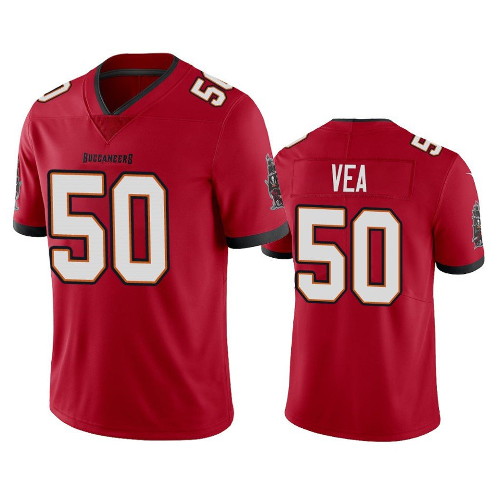 Friene TB.Buccaneers #50 Vita Vea Player Red Limited Vapor Home Game Stitched Jerseys