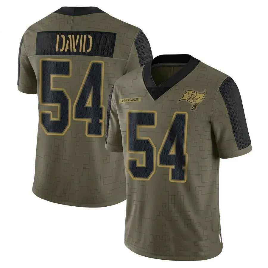 Friene TB.Buccaneers #54 Lavonte David Player  Salute to Service Limited Olive Football Jerseys