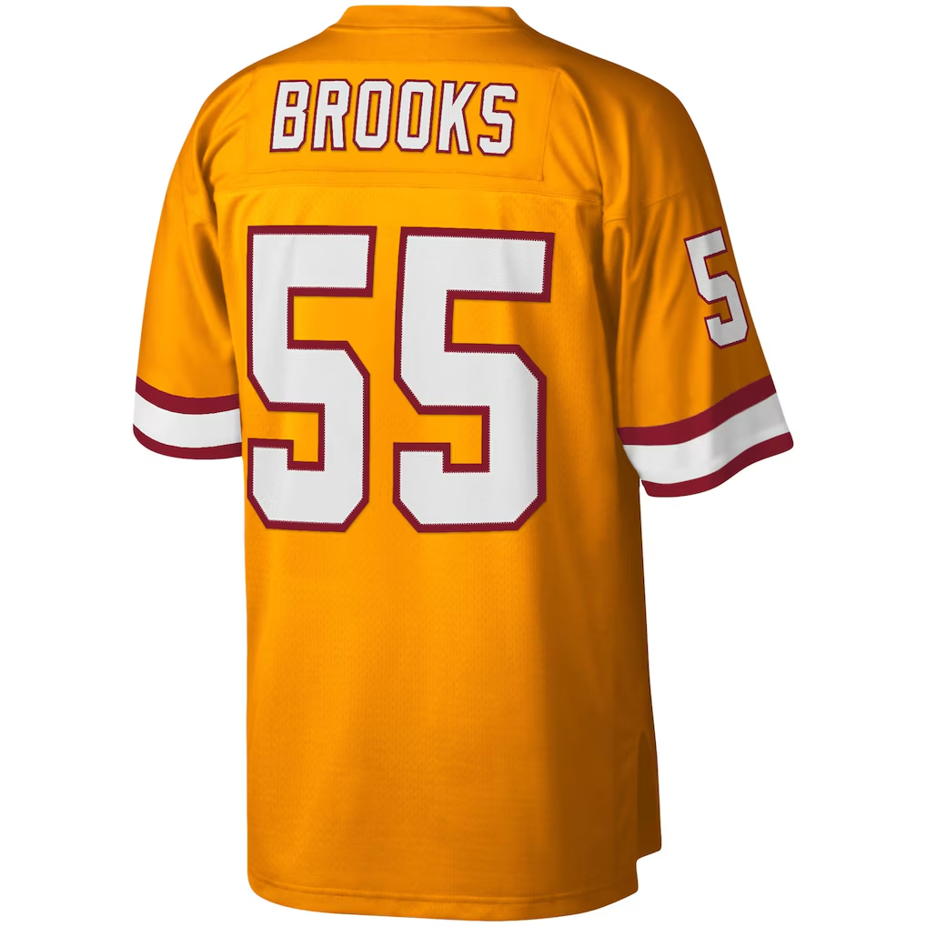Friene TB.Buccaneers #55 Derrick Brooks Mitchell & Ness Orange Big & Tall 1995 Legacy Retired Player Stitched Jerseys