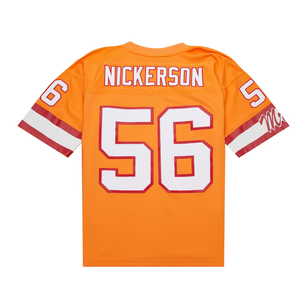 Friene TB.Buccaneers #56 Hardy Nickerson Mitchell & Ness Orange 1993 Legacy Replica Puhic Stitched Jerseys