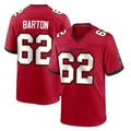 Friene TB.Buccaneers #62 Graham Barton Player Red Home Game Stitched Jerseys