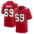 Friene TB.Buccaneers #69 Cody Mauch Player Red Home Game Stitched Jerseys