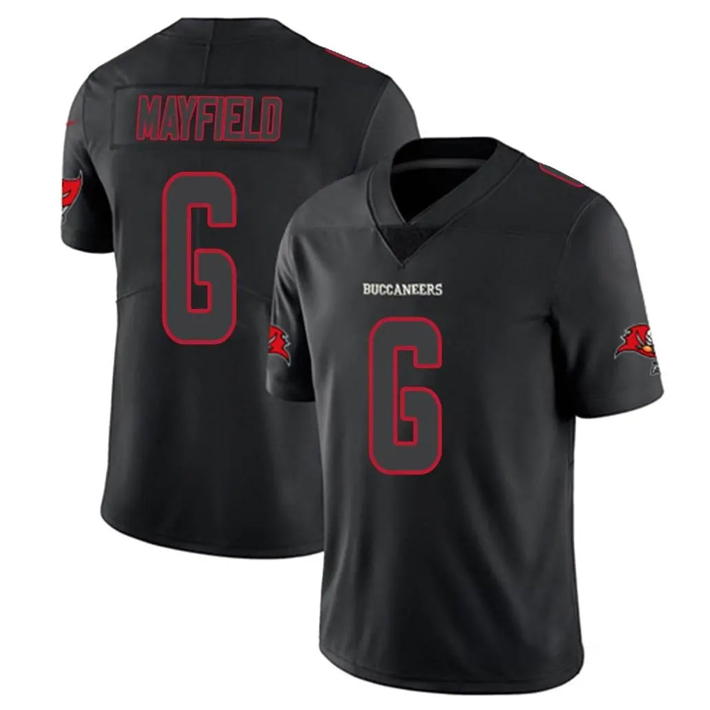 Friene TB.Buccaneers #6 Baker Mayfield Player Black Impact Limited Home Game Stitched Jerseys