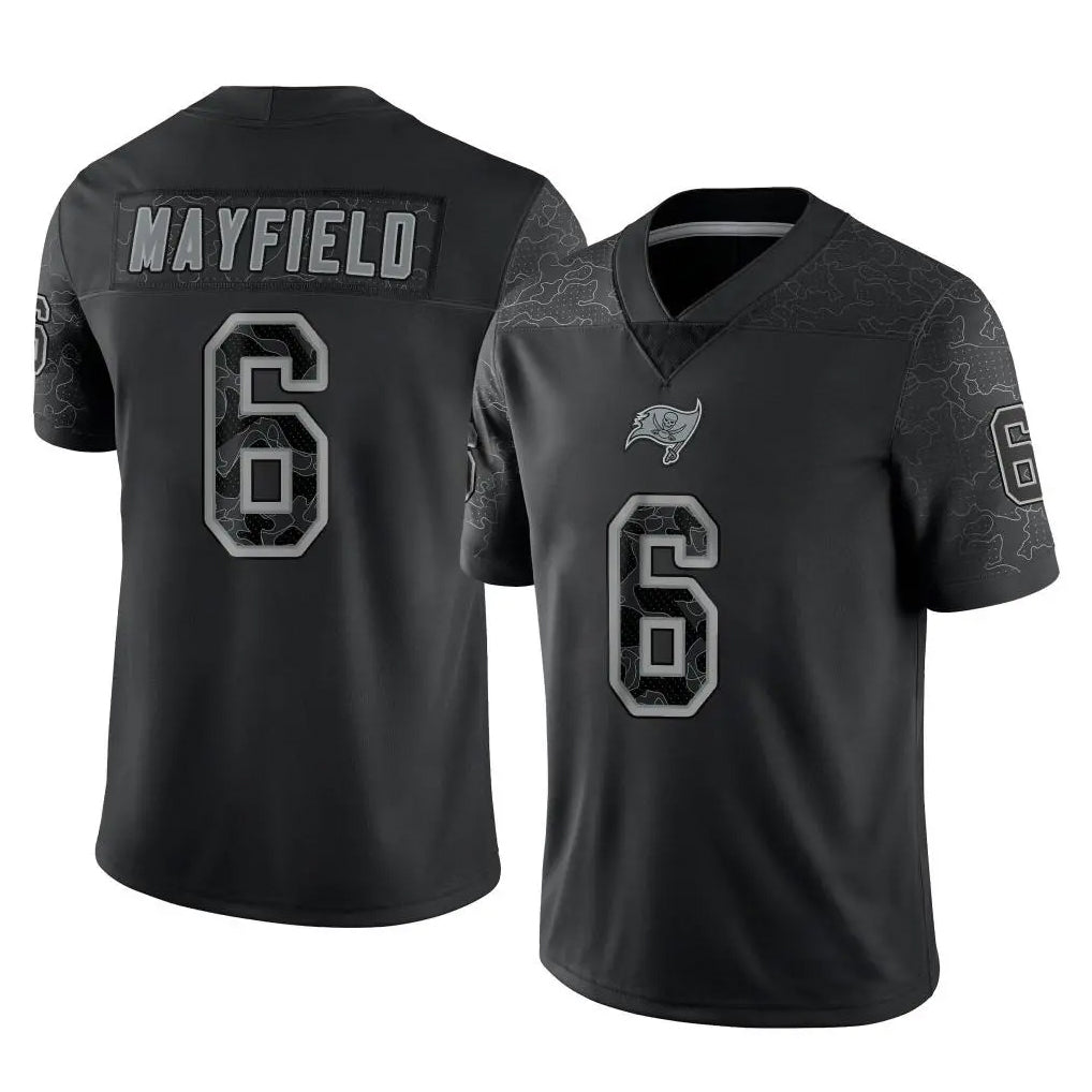 Friene TB.Buccaneers #6 Baker Mayfield Player Black RFLCTV Limited Stitched Jerseys