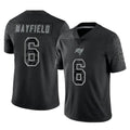 Friene TB.Buccaneers #6 Baker Mayfield Player Black RFLCTV Limited Football Jerseys