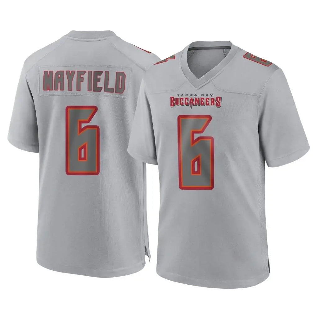 Friene TB.Buccaneers #6 Baker Mayfield Player Gray Atmosphere Fashion Home Game Stitched Jerseys