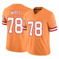 Friene TB.Buccaneers #78 Tristan Wirfs Player Orange Limited Vapor F.U.S.E. Home Game Stitched Jerseys