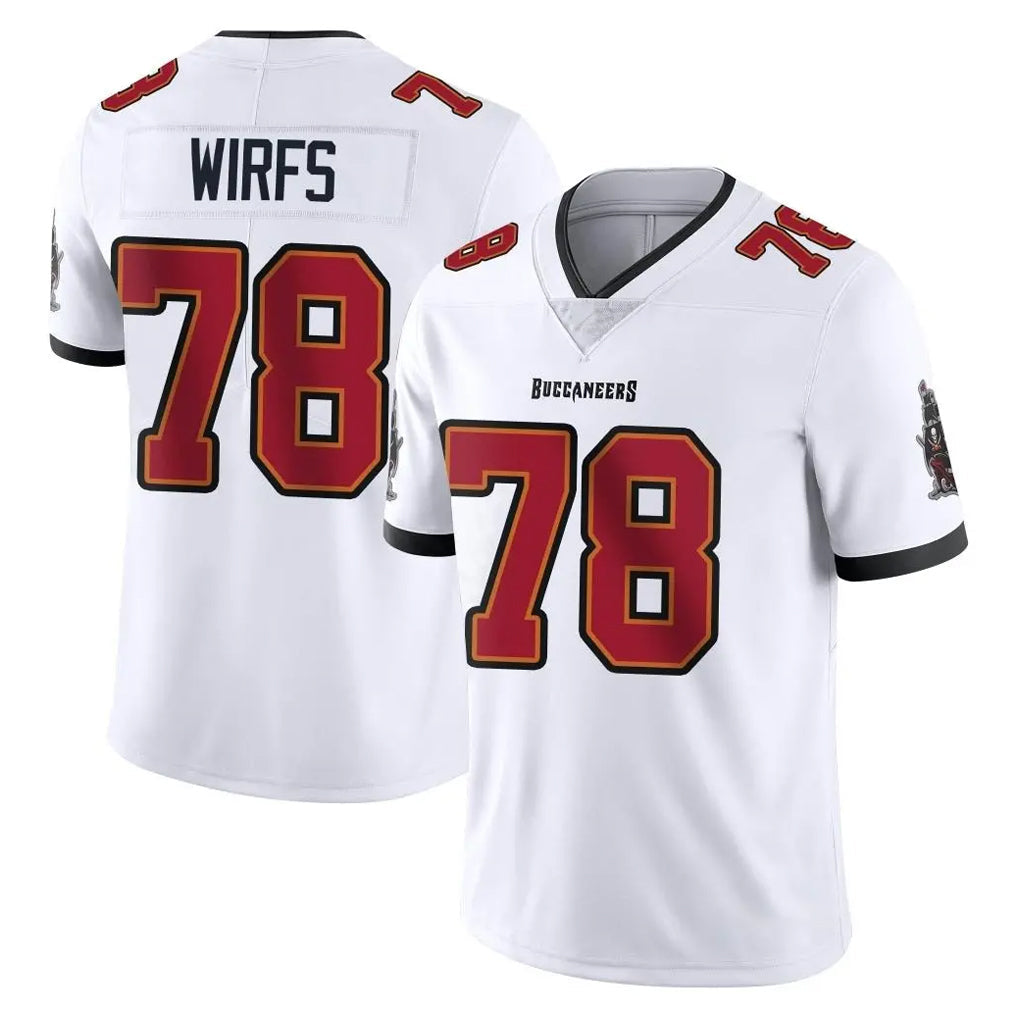 Friene TB.Buccaneers #78 Tristan Wirfs Player White Limited Vapor Untouchable Home Game Stitched Jerseys