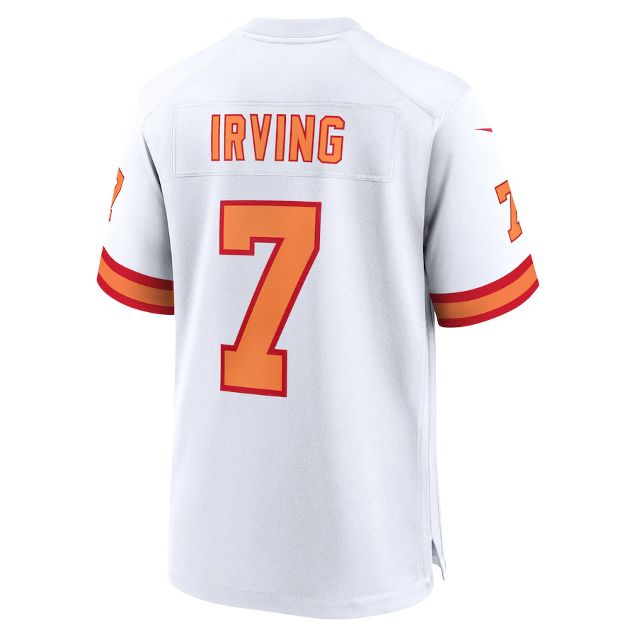 Friene TB.Buccaneers #7 Bucky Irving Player White Home Game Stitched Jerseys