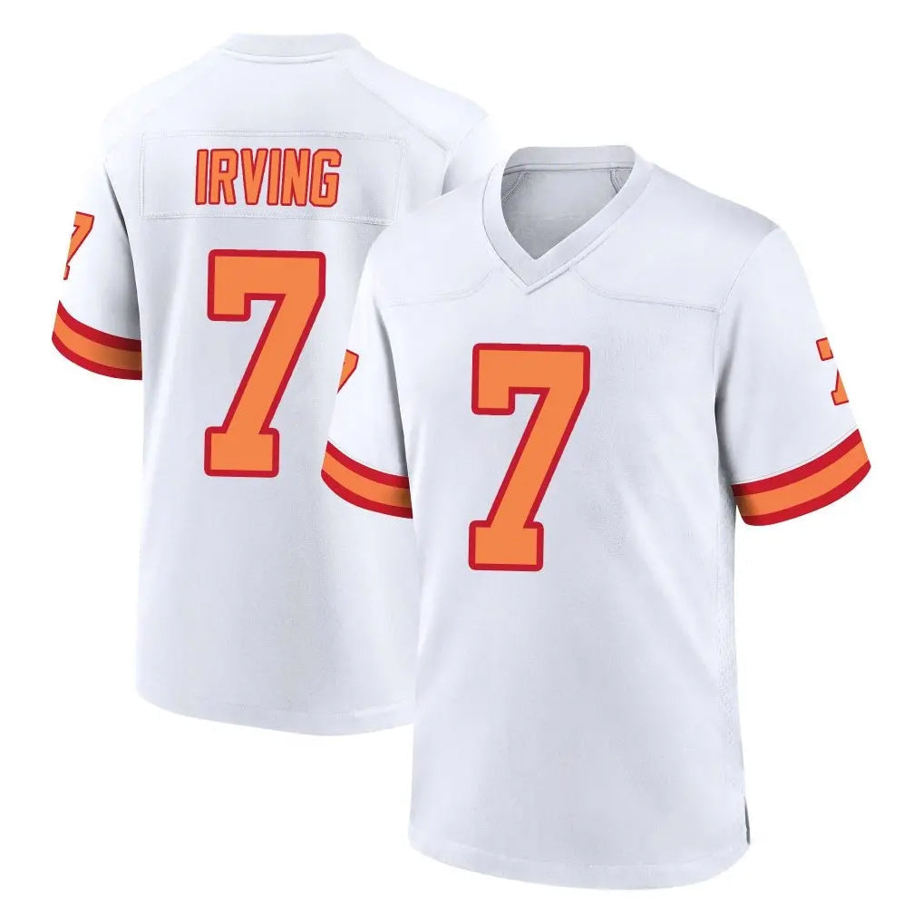 Friene TB.Buccaneers #7 Bucky Irving Player White '76 Home Game Stitched Jerseys