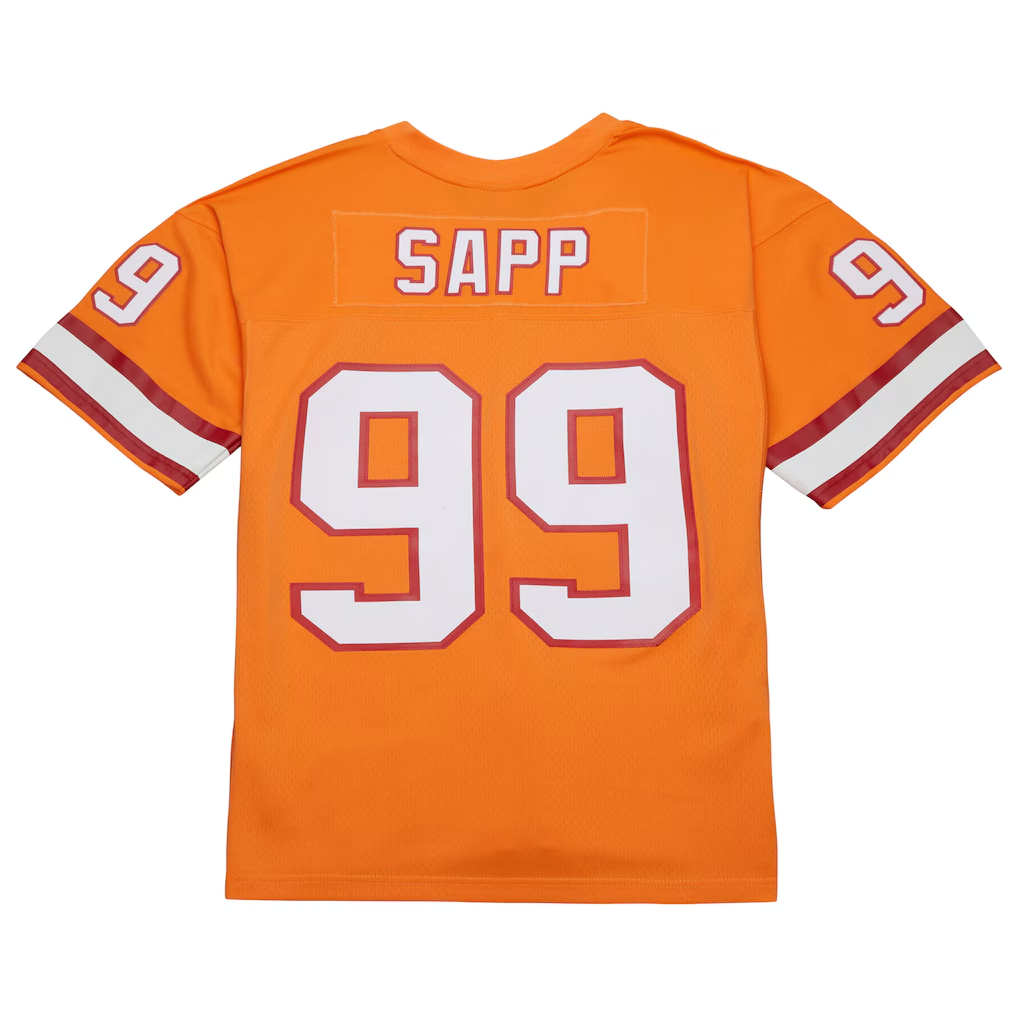 Friene TB.Buccaneers #99 Warren Sapp Mitchell & Ness Orange 1995 Legacy Replica Puhic Stitched Jerseys