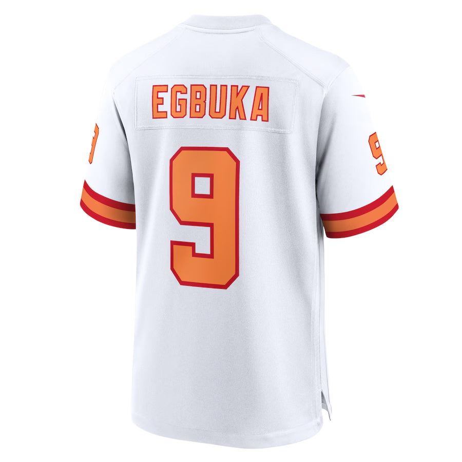 Friene TB.Buccaneers #9 Emeka Egbuka Player White Home Game Stitched Jerseys