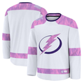 Friene TB.Lightning White 2024 Hockey Fights Cancer Practice Jerseys